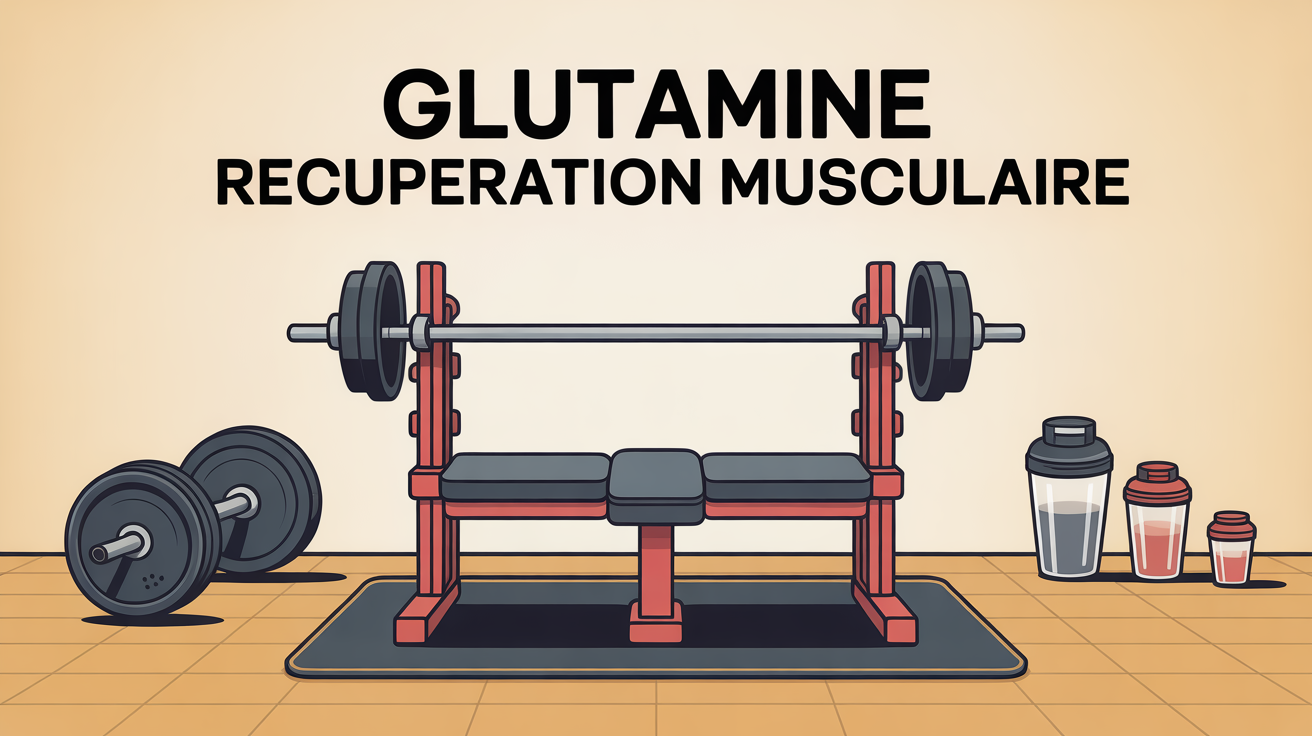 glutamine récupération musculaire illustration salle de sport