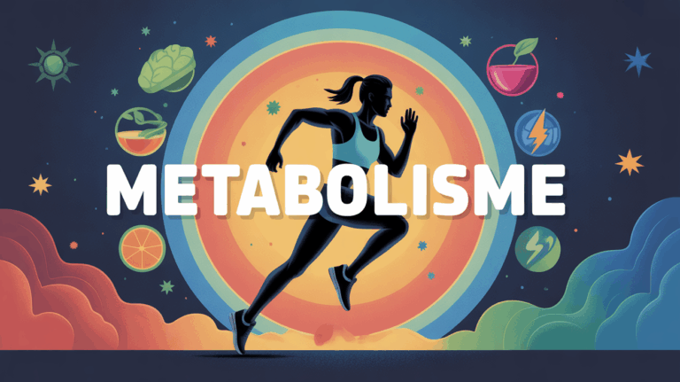 Image stylisee silhouette metabolisme energie nutrition