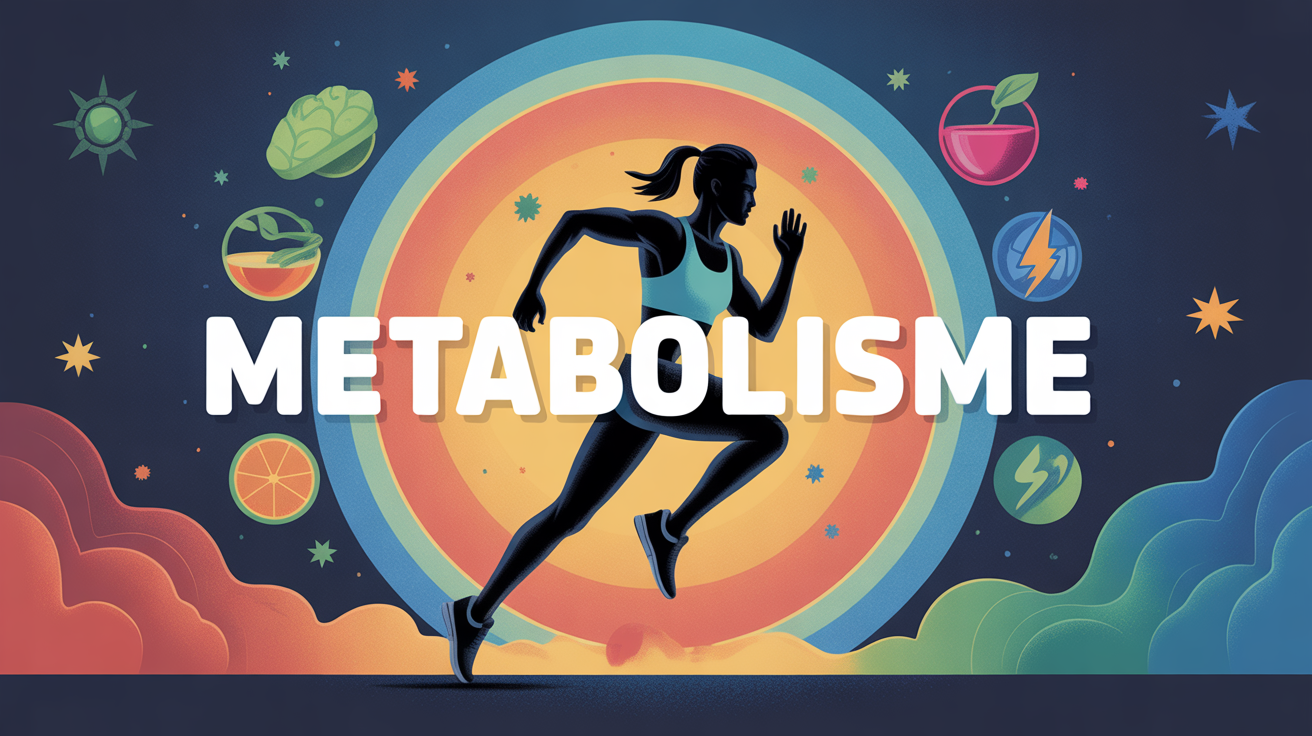 Image stylisee silhouette metabolisme energie nutrition