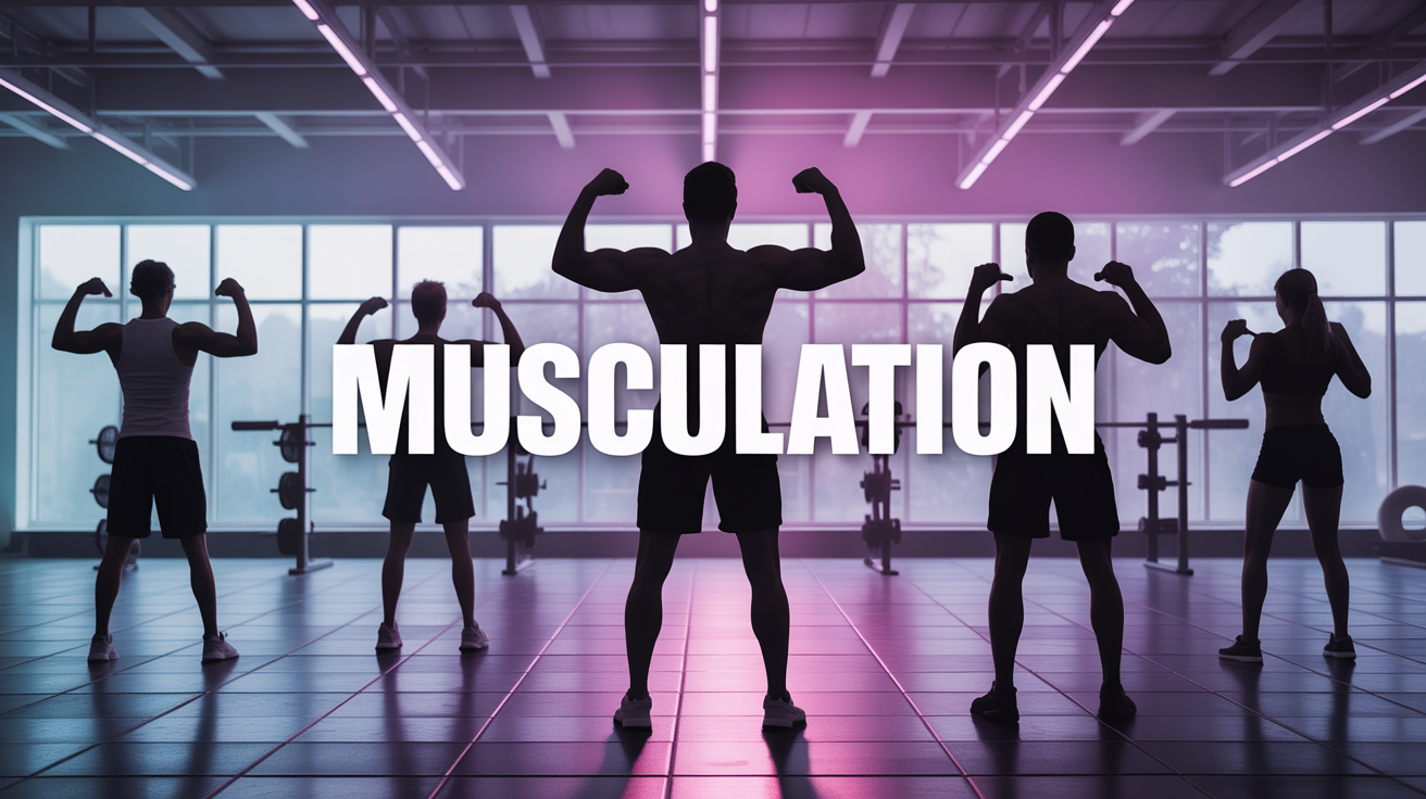 Hommes et femmes de plus de 40 ans faisant de la musculation moderne