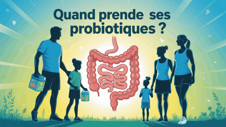 quand prendre ses probiotiques illustration famille sportive