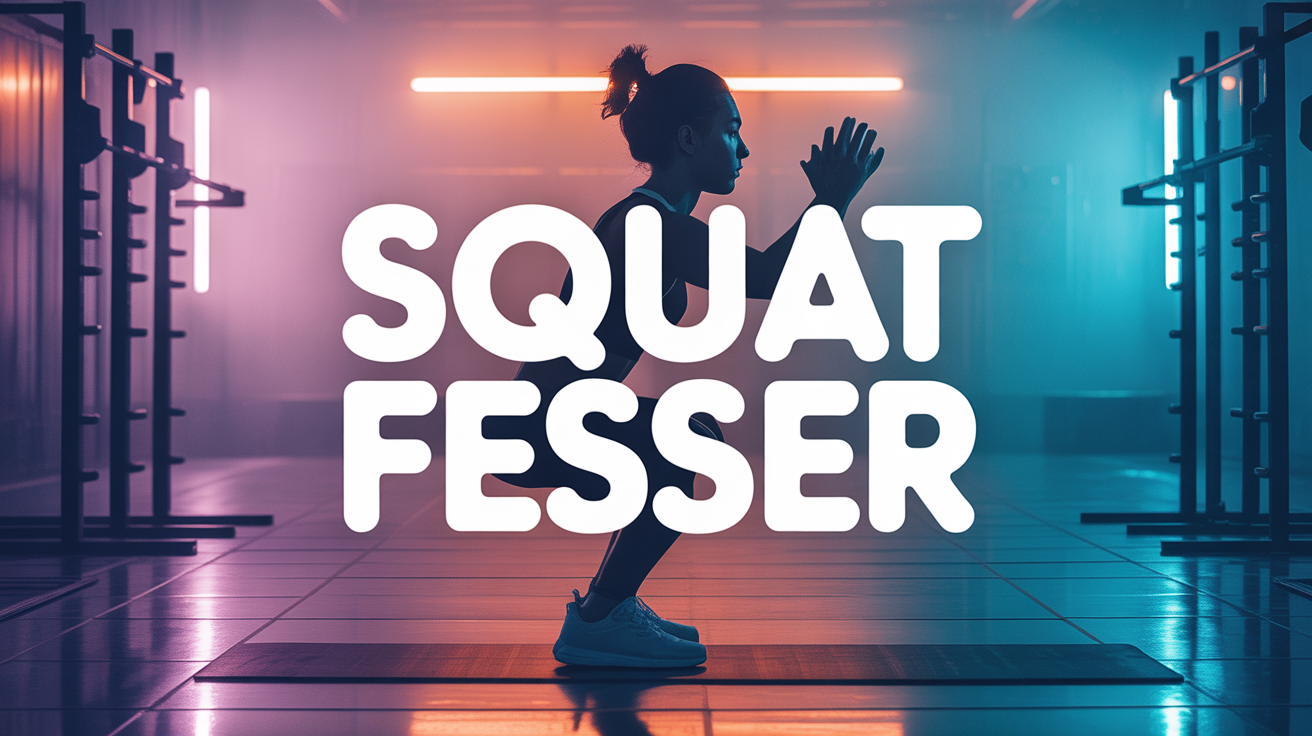 silhouette squat fessier salle de sport dynamique