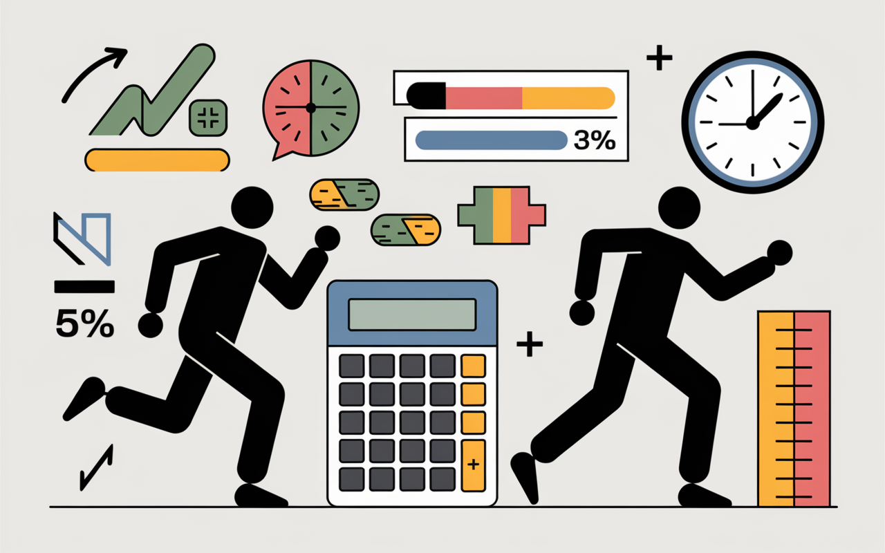 Tableau test metabolisme rapide lent calculatrice dynamique