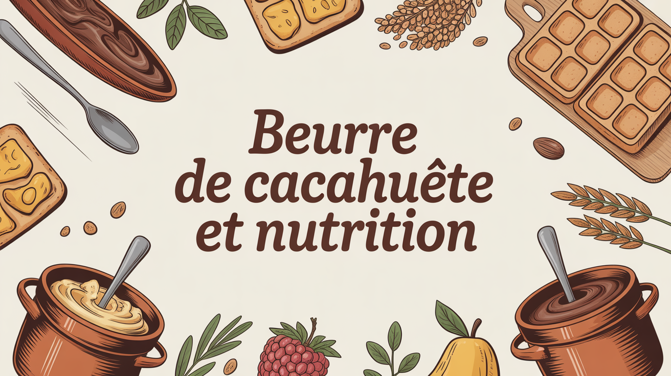 pots beurre de cacahuete, tartines, accessoires sportifs