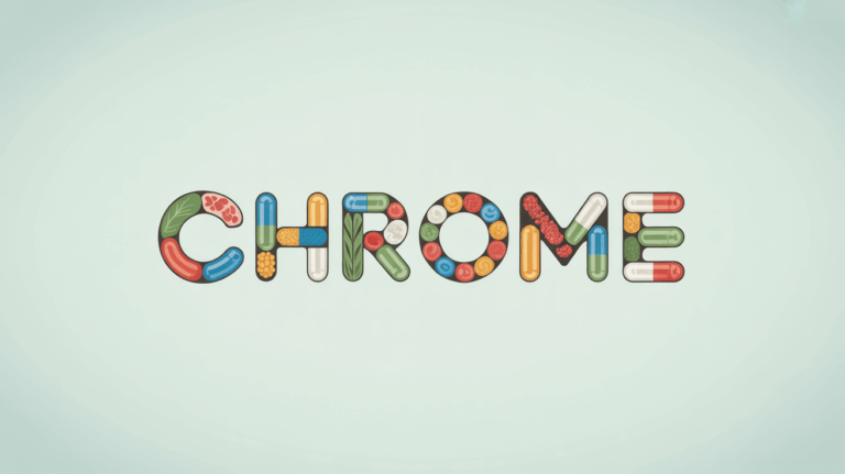 Balance aliments sains pilules silhouettes chrome
