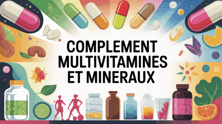visuel moderne pilules multivitamines mineraux sportif alimentaire