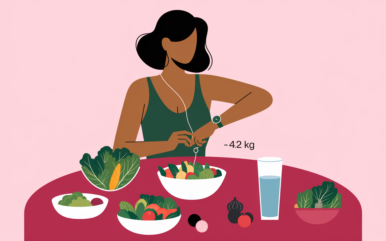 Salades legumes montre connectee perte de poids glycémie
