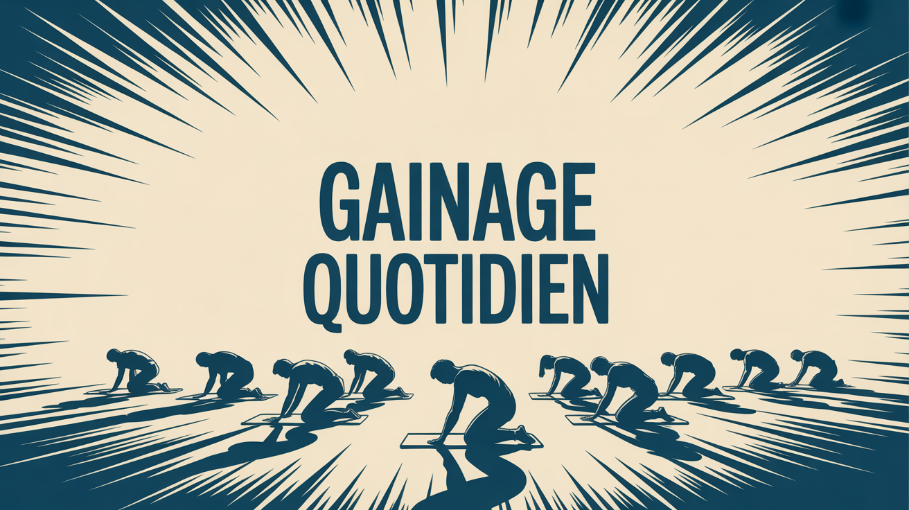 silhouettes effectuant gainage quotidien sur tapis