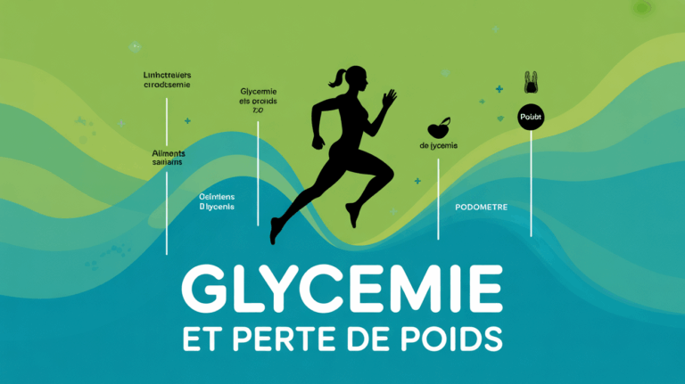 Vue silhouette dynamique glycemie perte de poids aliments sains