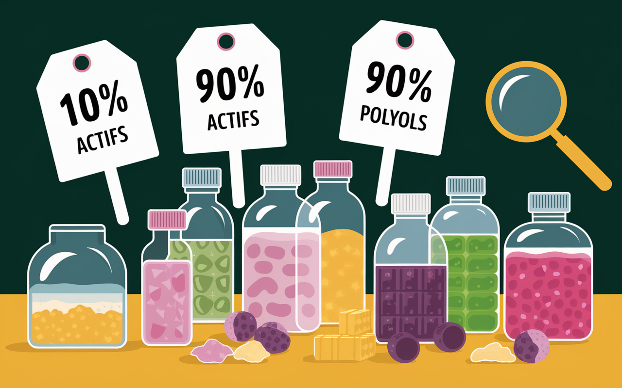 gummies perte de poids composition sucre polyols