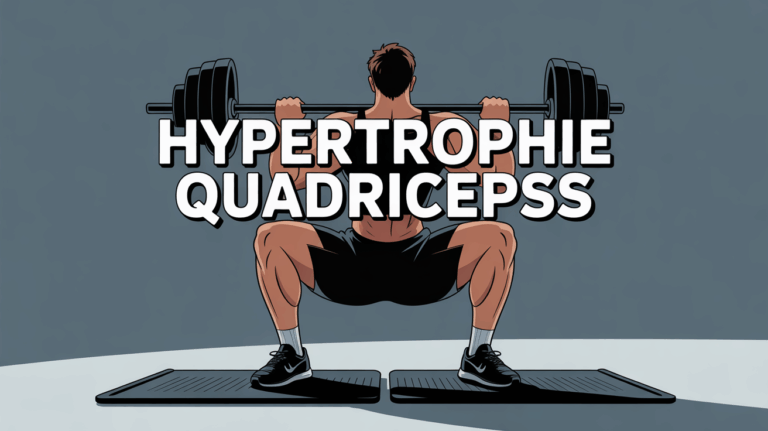 athlète squat profond quadriceps renforcés maison