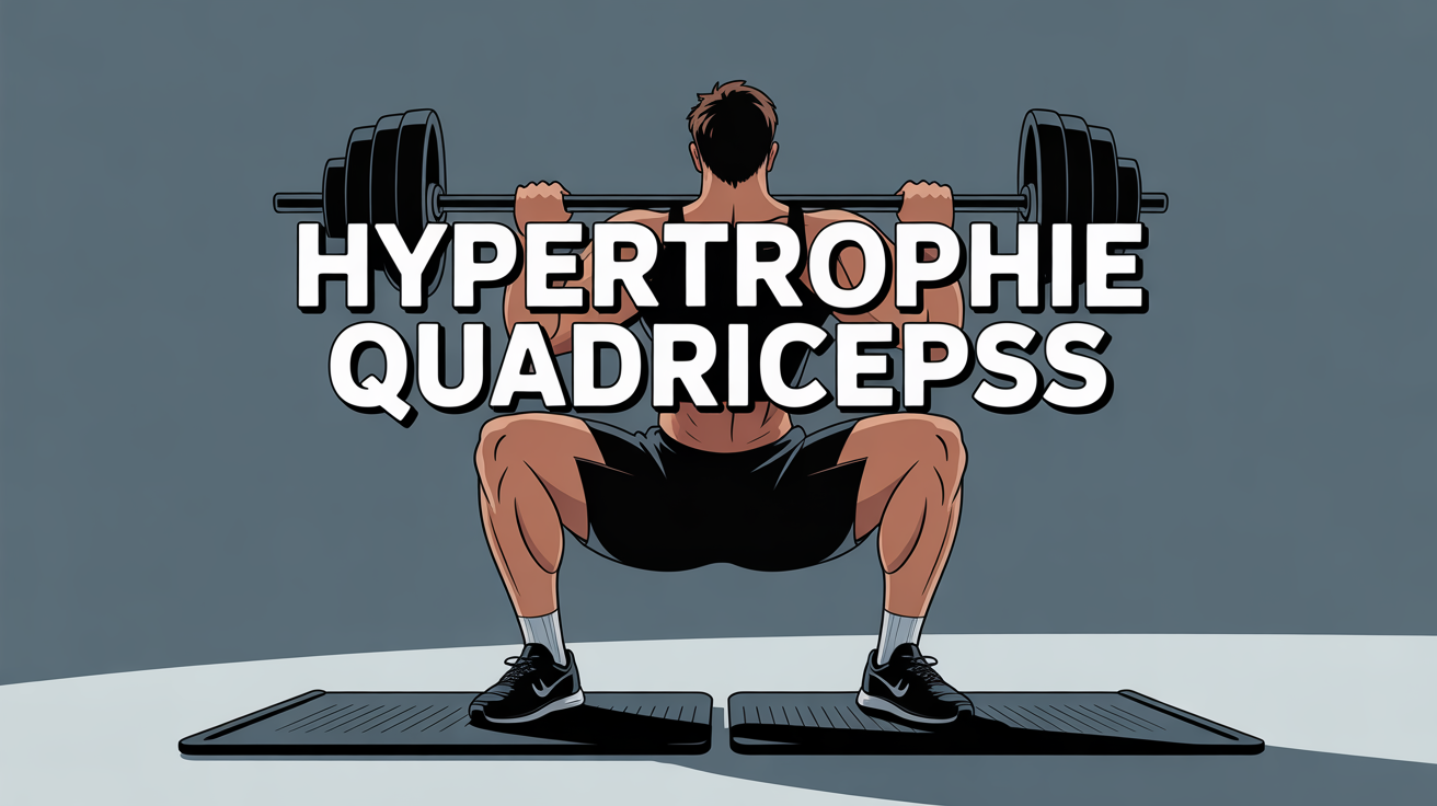 athlète squat profond quadriceps renforcés maison