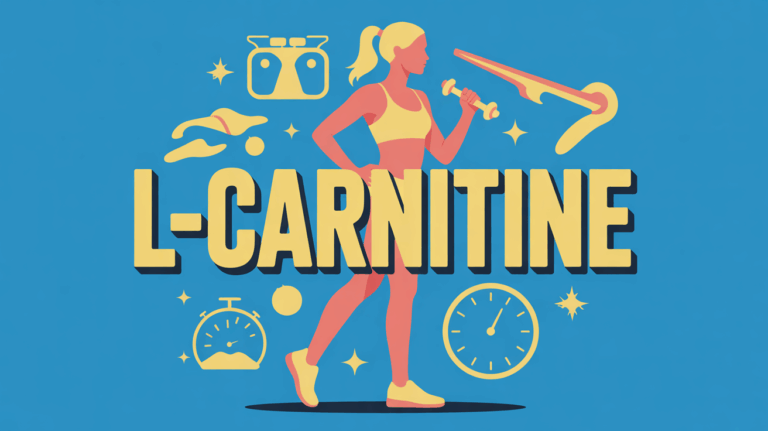 Illustration L-carnitine silhouette sportive performance