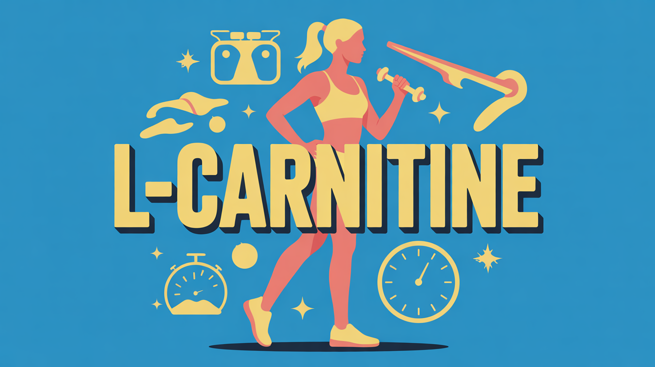 Illustration L-carnitine silhouette sportive performance