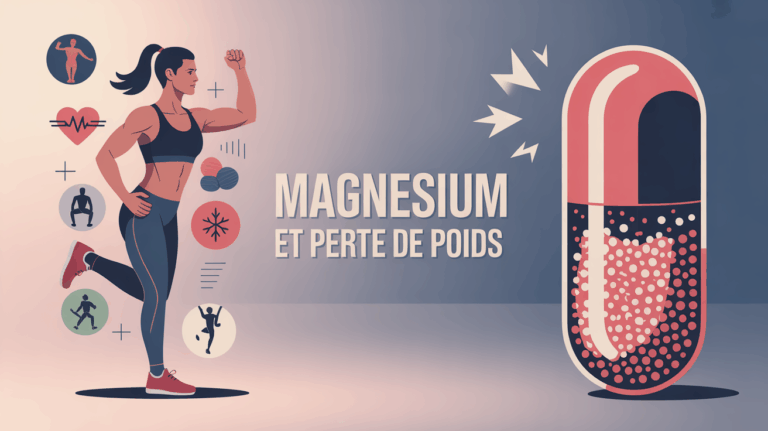 illustration magnesium perte de poids et énergie sportive