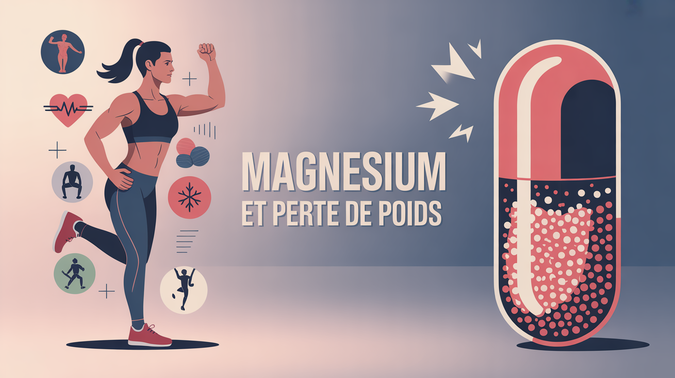 illustration magnesium perte de poids et énergie sportive
