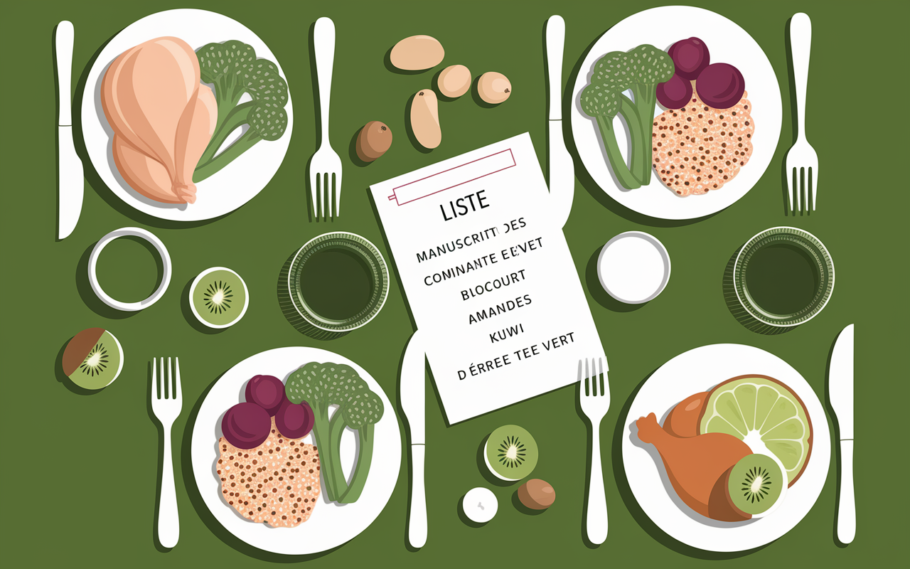 Organisation menus semaine perte 3 kg alimentation équilibrée