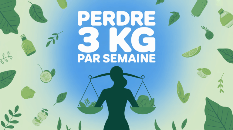 Silhouette devant balance avec aliments sains perdre 3 kg par semaine