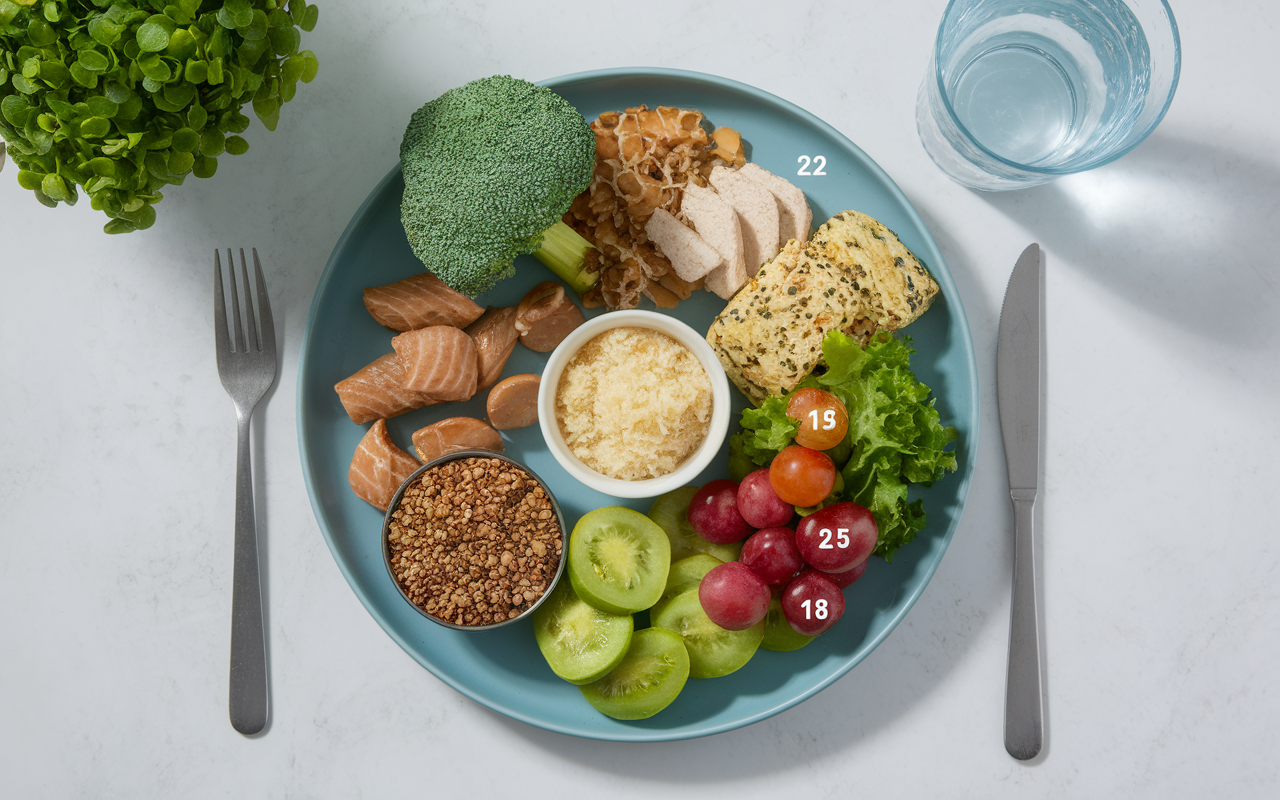 Assiette équilibrée perdre du poids en 1 mois