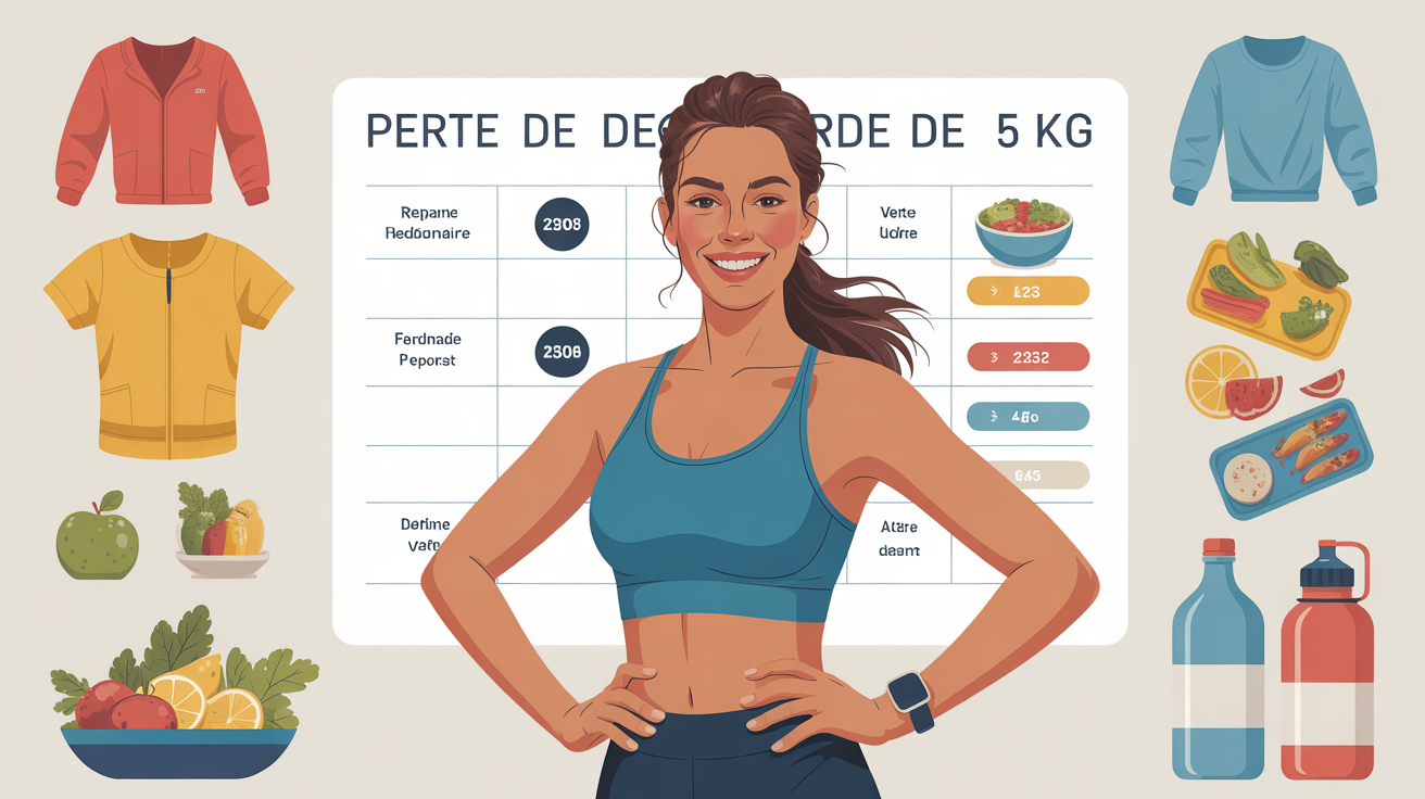 Femme active plan repas pour perdre 5 kg