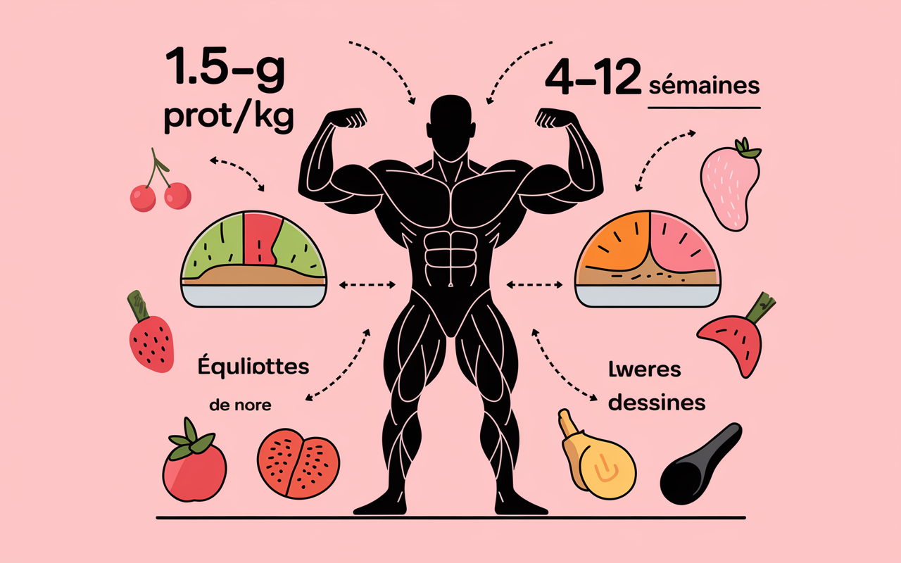 Tableau nutritionnel prise de masse sèche muscles résultats