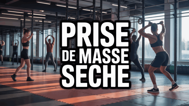 Salle musculation prise de masse sèche silhouettes entraînement