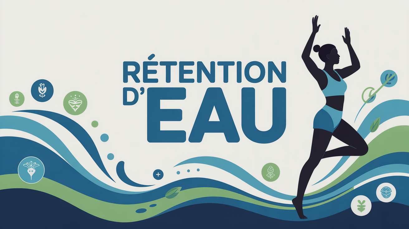 Rétention d'eau illustration femme sportive vitalité
