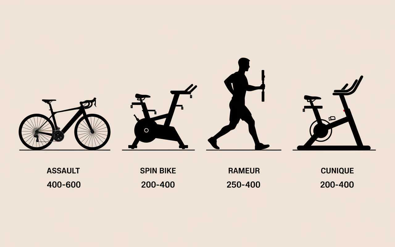 Comparatif Assault Bike spin bike rameur tapis