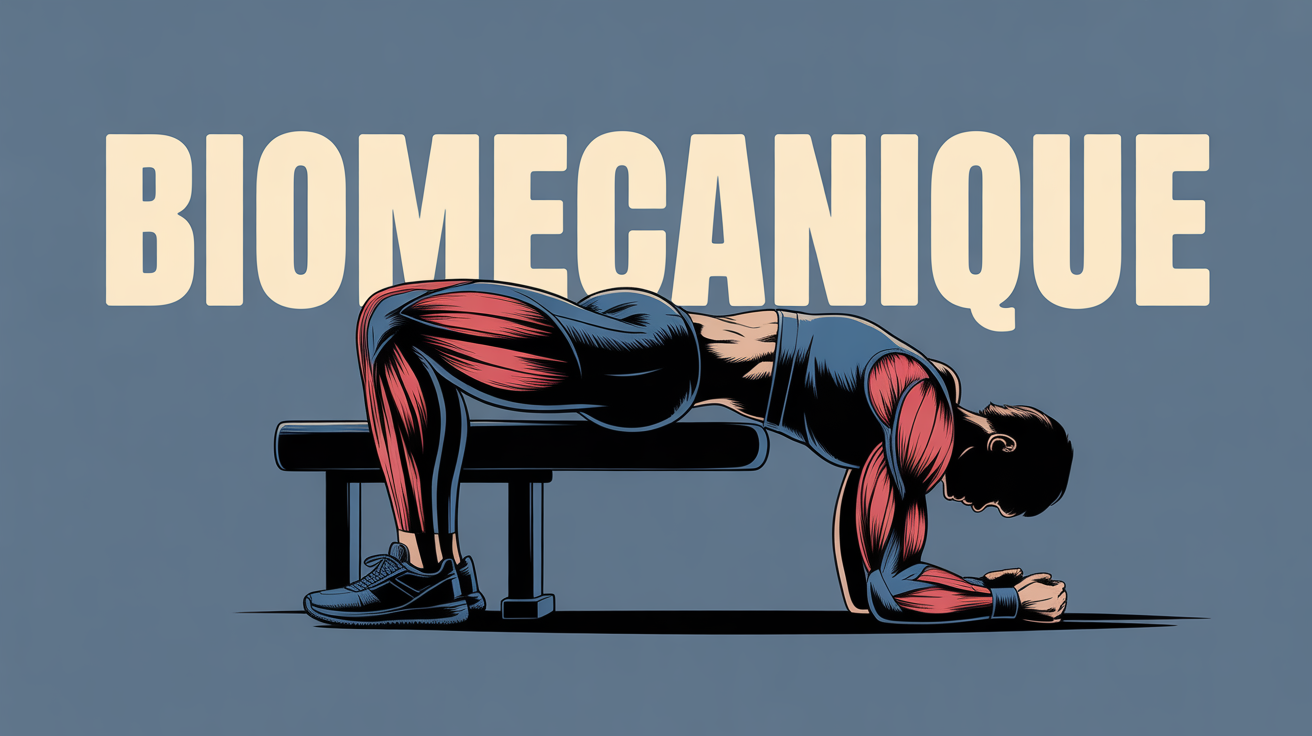 Image biomecanique hip thrust silhouette musculation fessiers