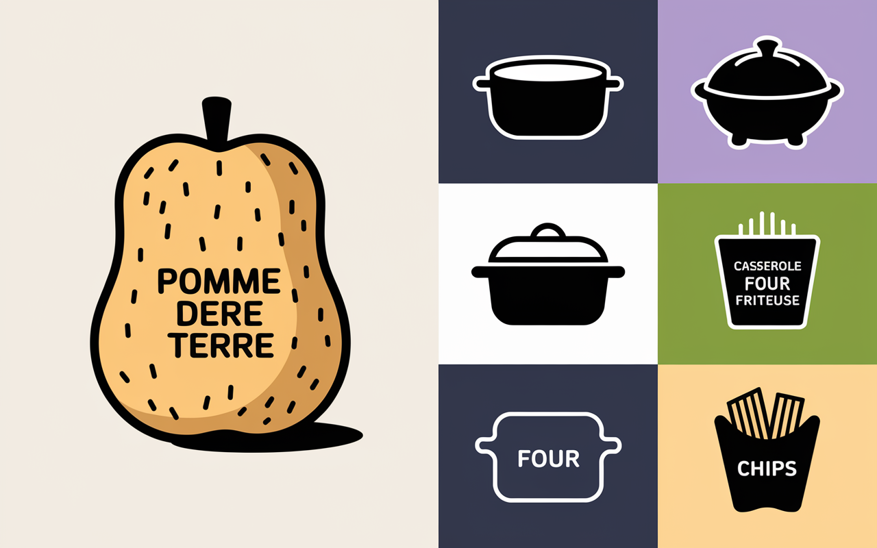 Tableau calories pomme de terre selon mode de cuisson