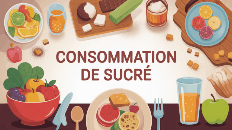 Table famille et aliments consommation de sucre