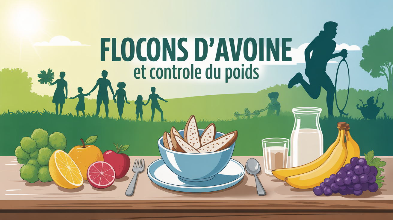 flocons avoine controle poids petit dejeuner