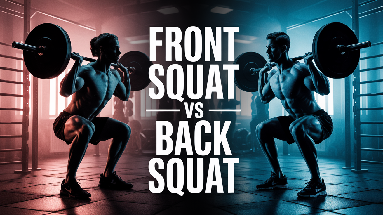 Front squat vs back squat : comparatif musculation gym