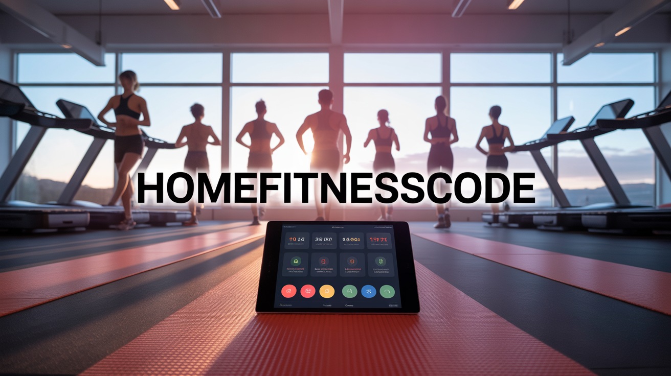homefitnesscode vue equipement fitness maison tapis de course appli smartphone