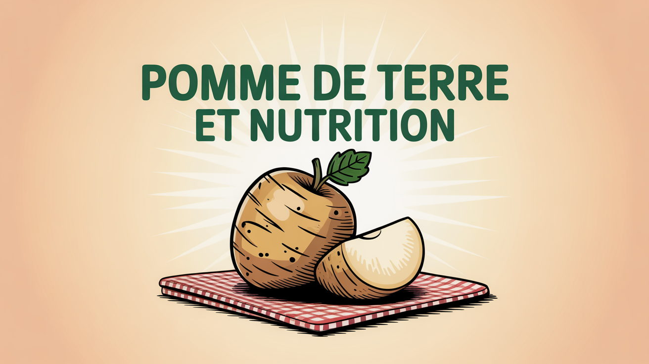 Illustration pomme de terre et nutrition, apports et calories