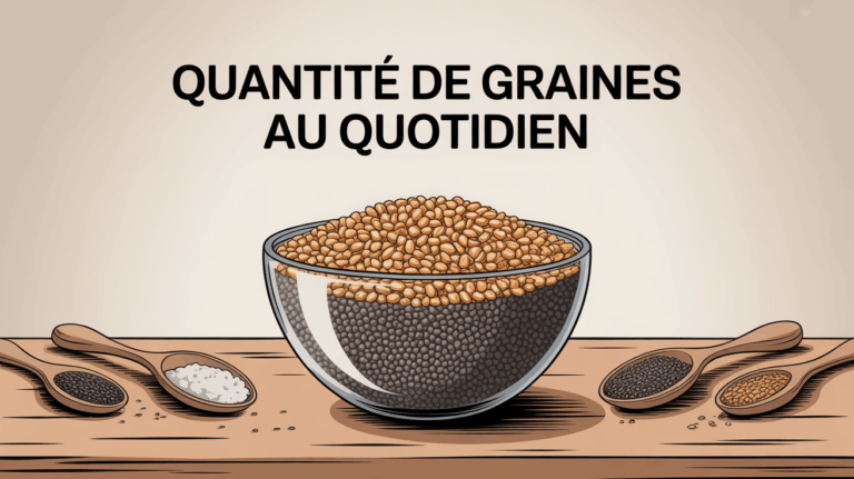 bol transparent avec graines chia lin sesame tournesol courge quantite quotidienne