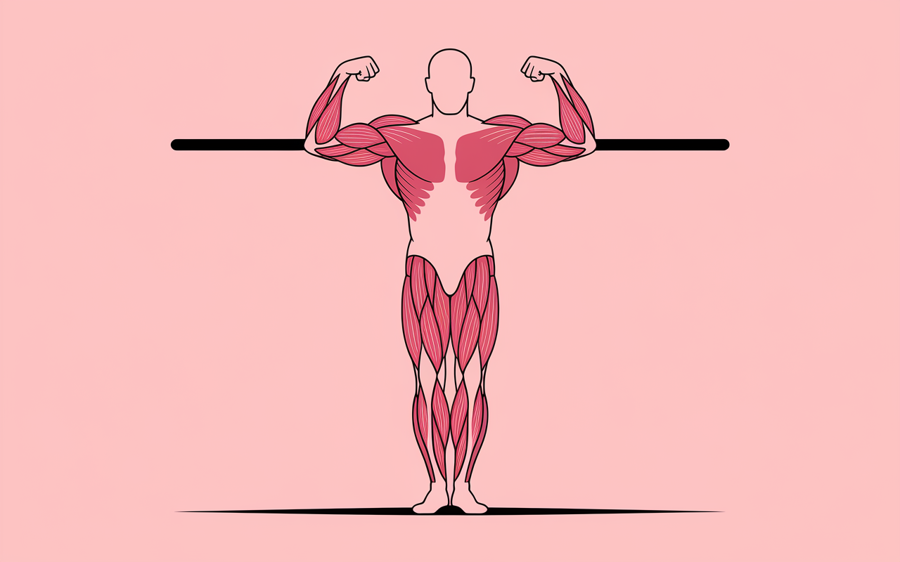 Exécution souleve de terre jambes tendues, muscles actifs