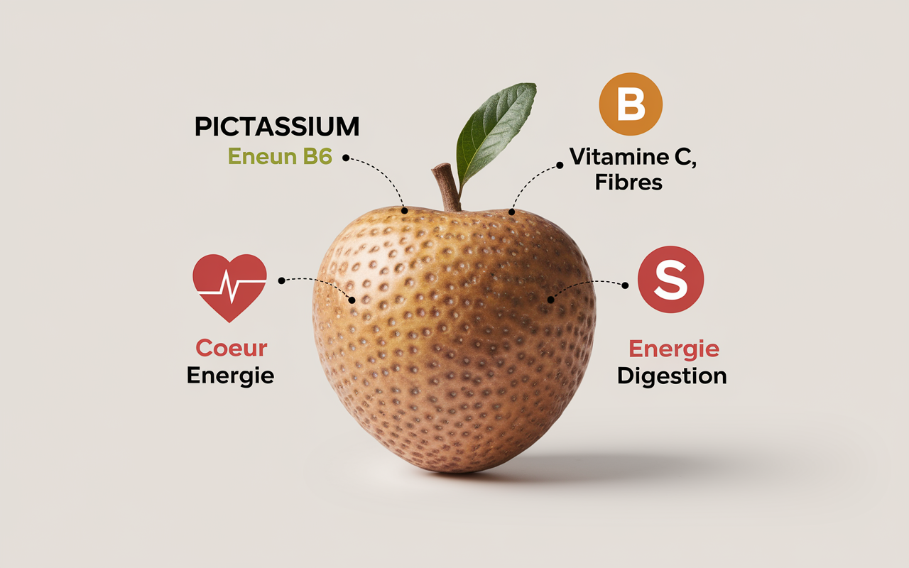 Infographie nutriments pomme de terre potassium vitamine fibres