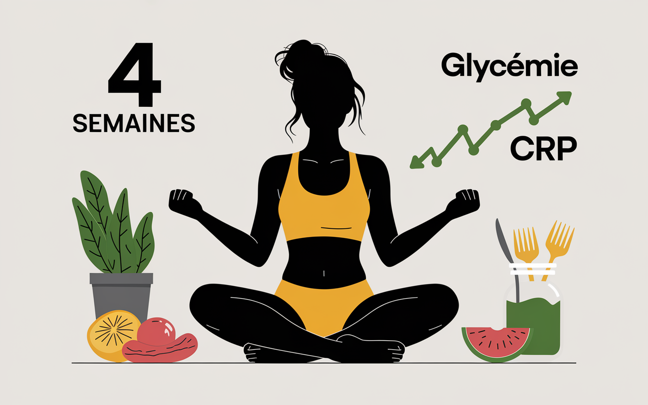 Avant apres energie baisse glycémie CRP acide alpha lipoique
