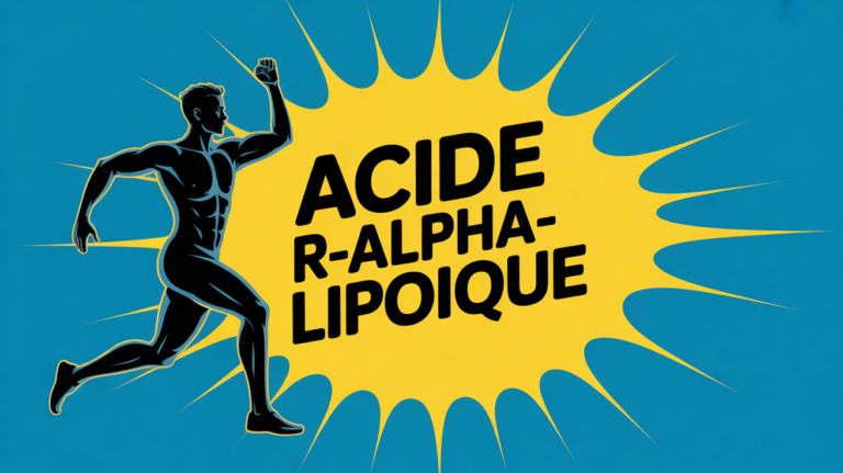 Tablette R alpha lipoique fond bleu energie sportive