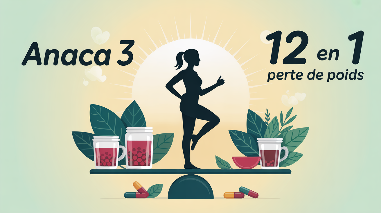 Visuel anaca 3 12 en 1 perte de poids gélules et infusions