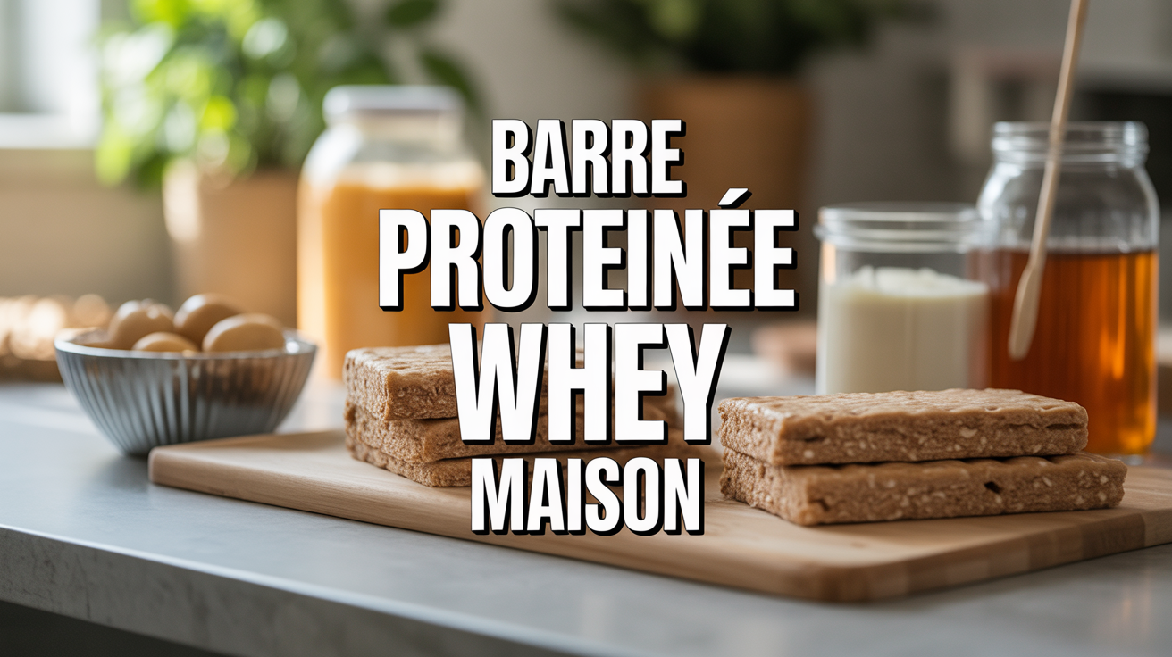 barres proteinees whey maison empilees avec ingredients