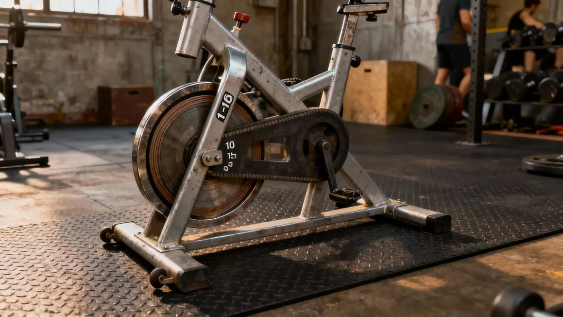 Bike erg stationnaire cadre aluminium volant d’inertie