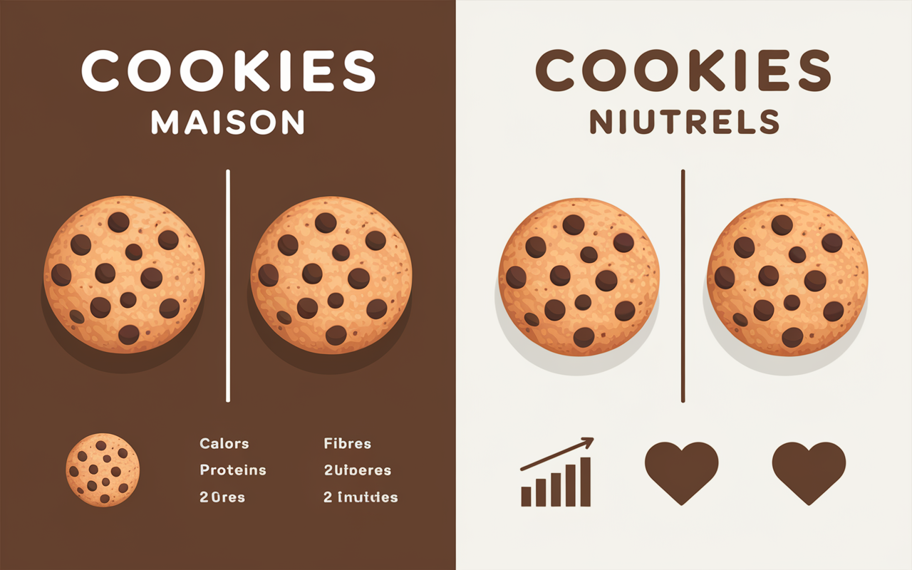 tableau calories proteines cookies healthy beurre de cacahuete maison vs industriel