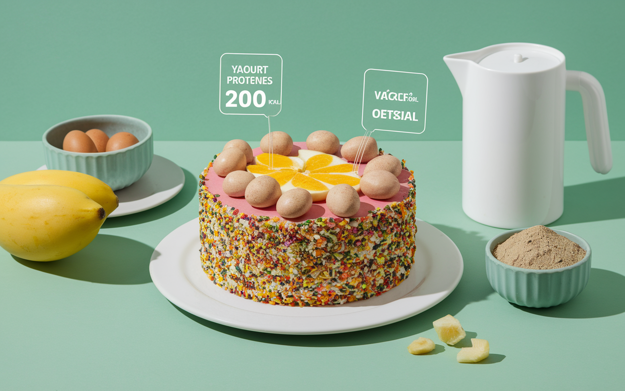 tranche gateau musculation 20g proteines 200kcal et ingredients
