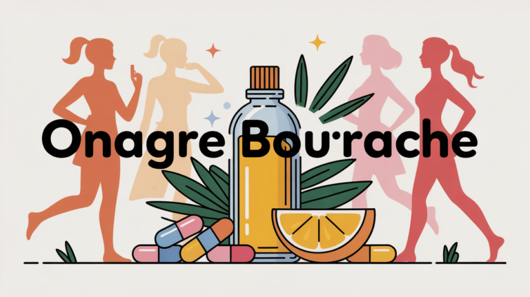 Illustration Onagre Bourrache capsules bienfaits féminins et articulaires