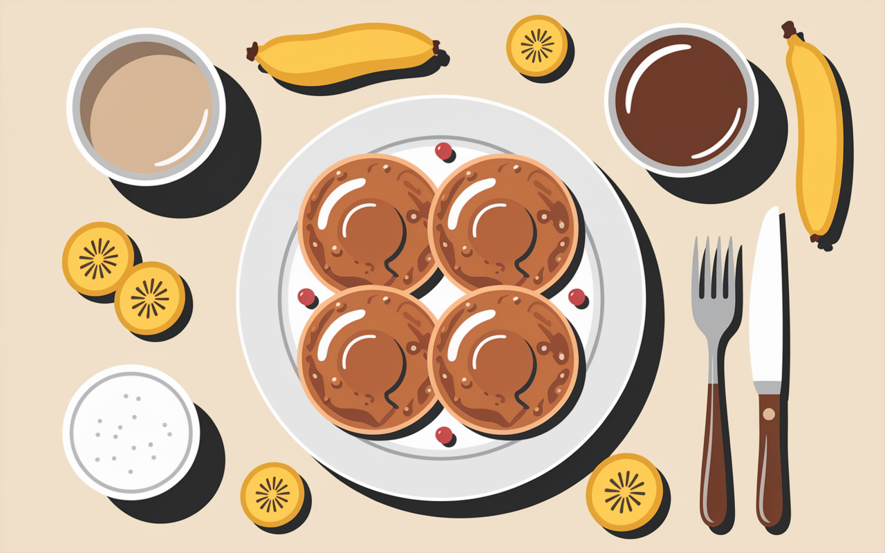 Assiette pancakes protéinés à la whey 12g protéines