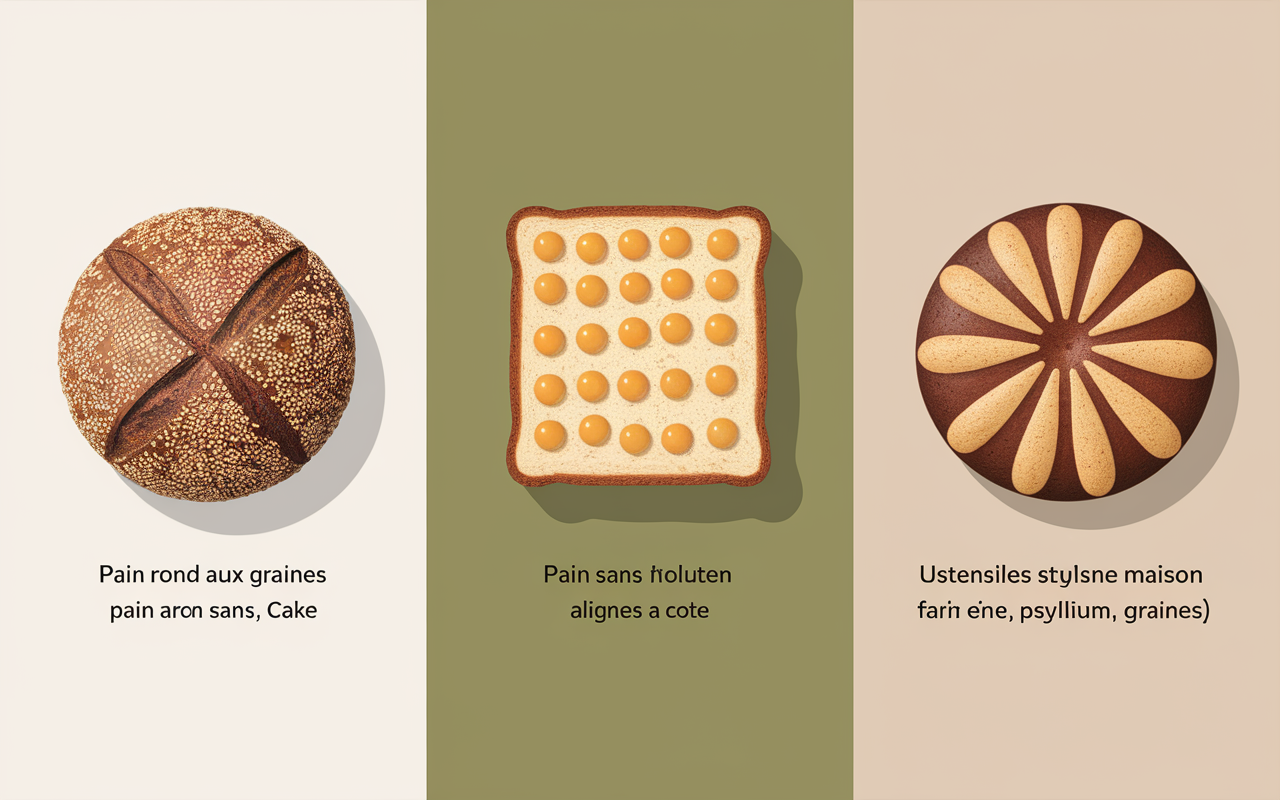 pain healthy maison aux graines avoine sans gluten et ingrédients