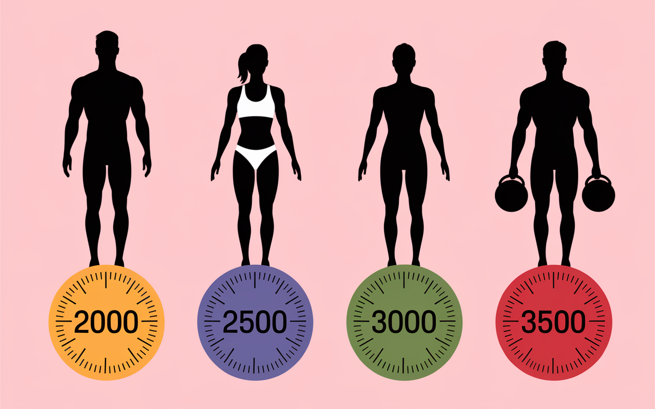 comparaison besoins regime 3000 calories sportifs travailleurs
