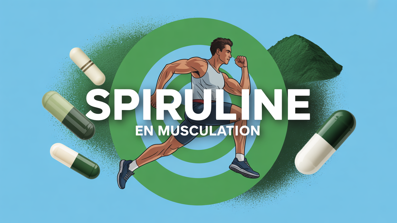 Spiruline musculation athlete pilules poudre